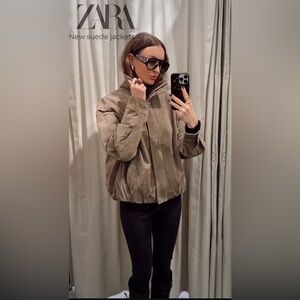 ZARA 100% VOLUME SUEDE LEATHER JACKET
